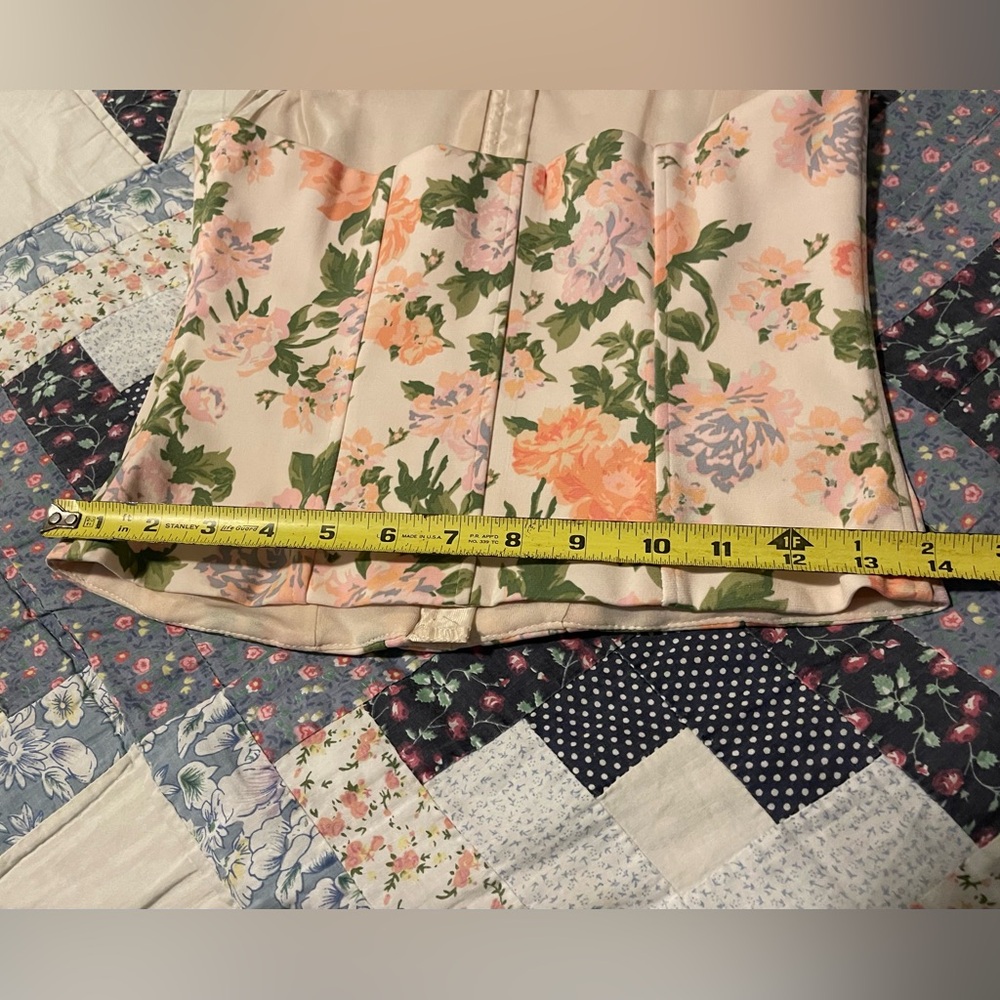 NWT Zara floral Corset top sz XS 🌸 - Picture 7 of 11